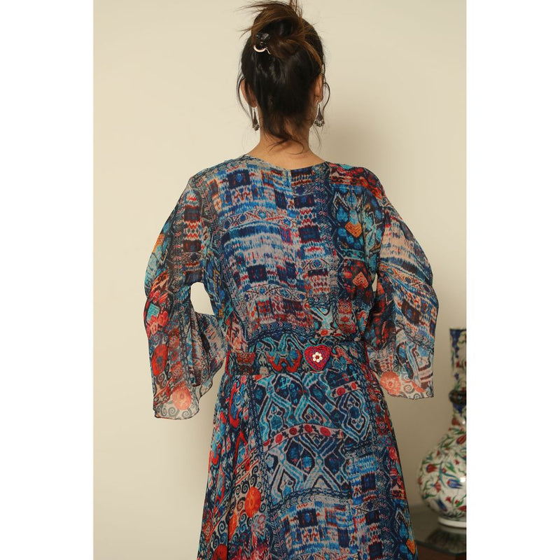 Finethreads by Hina & Nikhat Blue Sapphire Dress