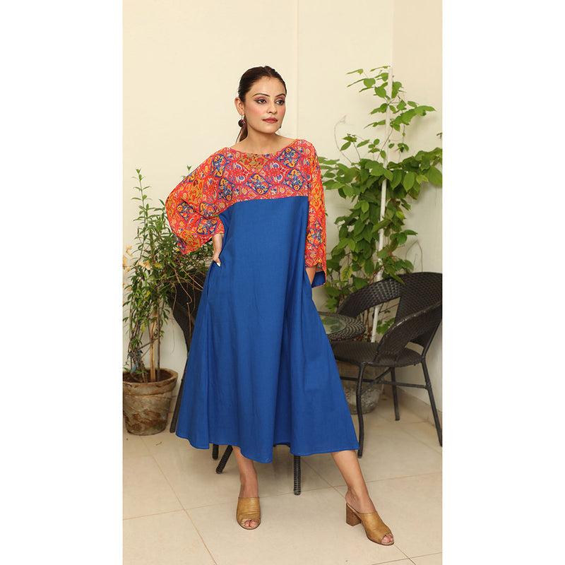 Finethreads by Hina & Nikhat Blue Jade Dress