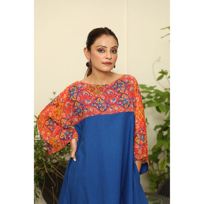 Finethreads by Hina & Nikhat Blue Jade Dress