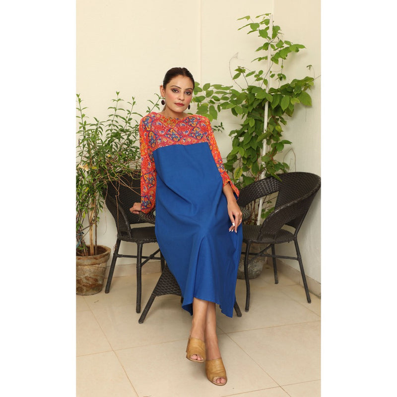 Finethreads by Hina & Nikhat Blue Jade Dress