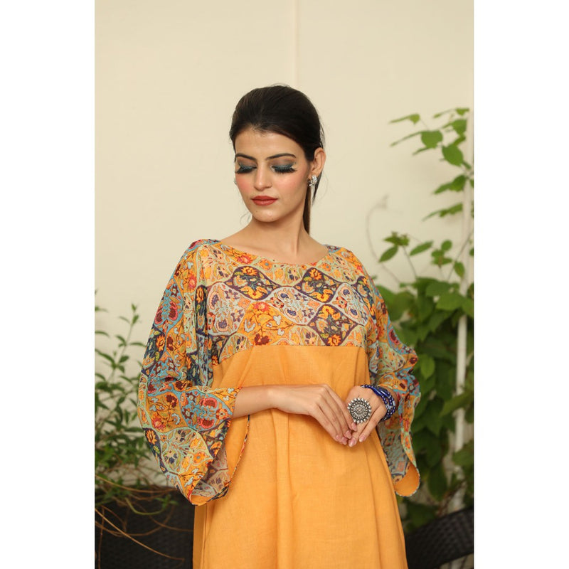 Finethreads by Hina & Nikhat Yellow Jade Dress