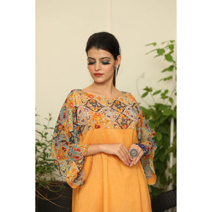 Finethreads by Hina & Nikhat Yellow Jade Dress