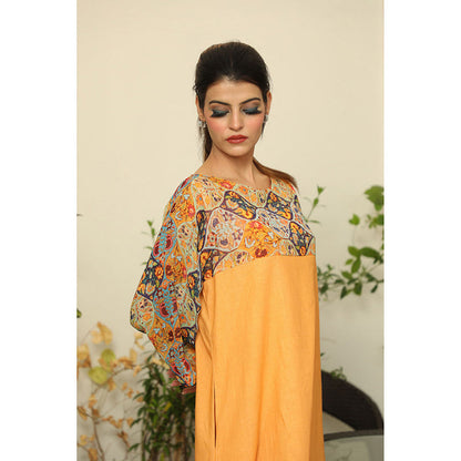 Finethreads by Hina & Nikhat Yellow Jade Dress