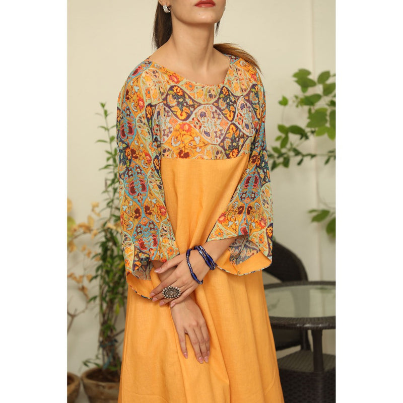 Finethreads by Hina & Nikhat Yellow Jade Dress