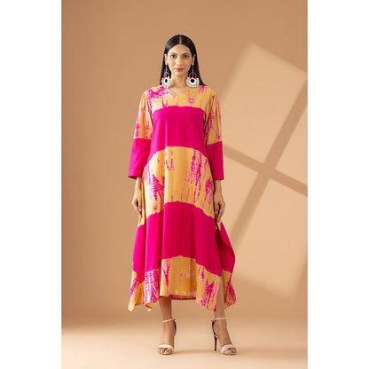 Finethreads by Hina & Nikhat Pink Echoes Of Tradition Dress