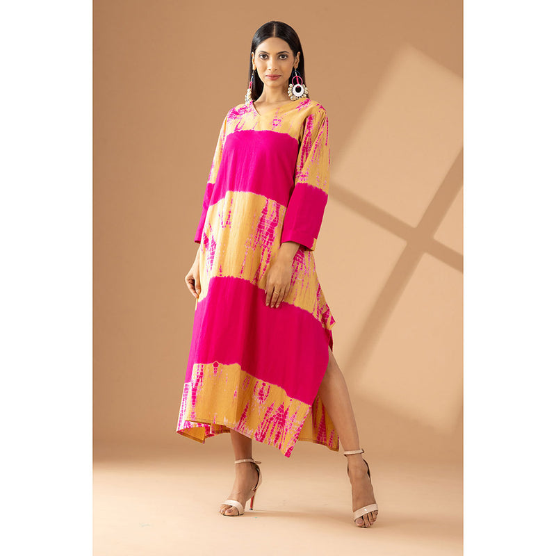 Finethreads by Hina & Nikhat Pink Echoes Of Tradition Dress