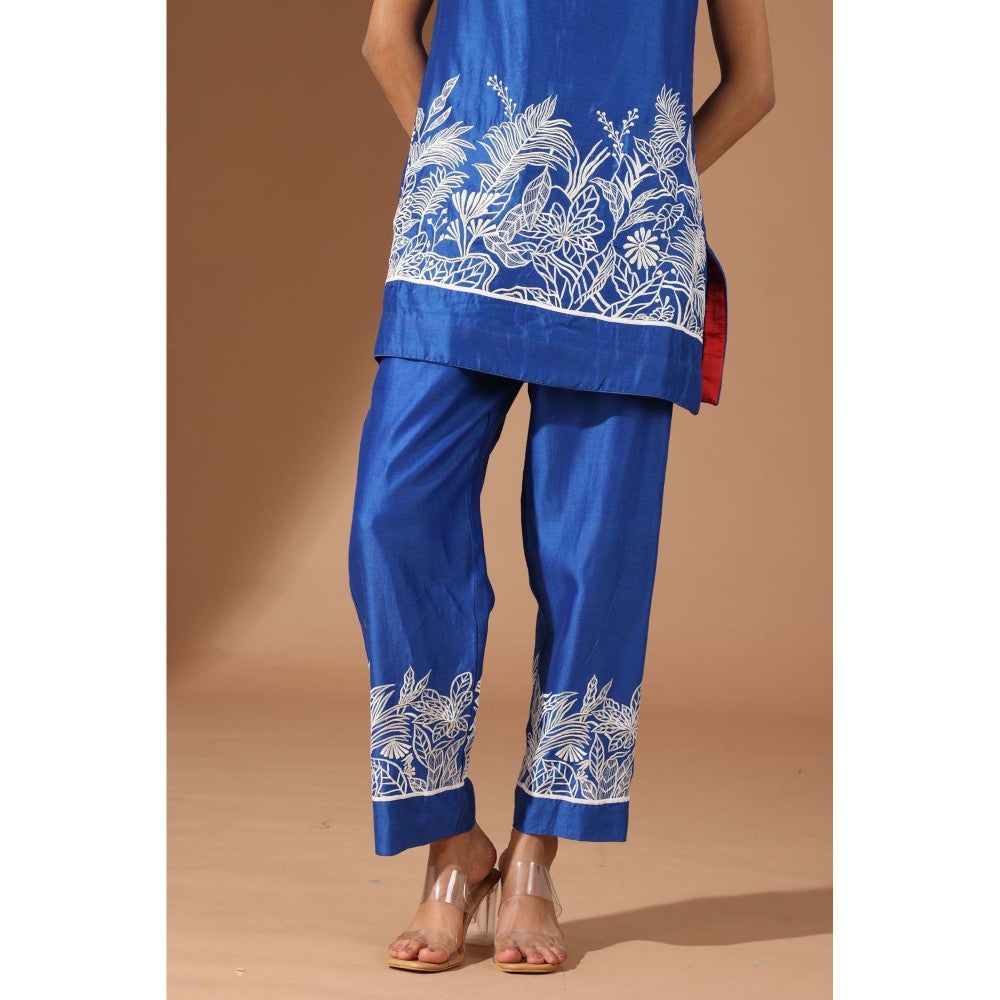 Finethreads by Hina & Nikhat Blue Palm Grove Co-Ord Set