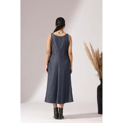 Finethreads by Hina & Nikhat Blue Grace Dress