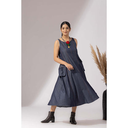 Finethreads by Hina & Nikhat Blue Grace Dress