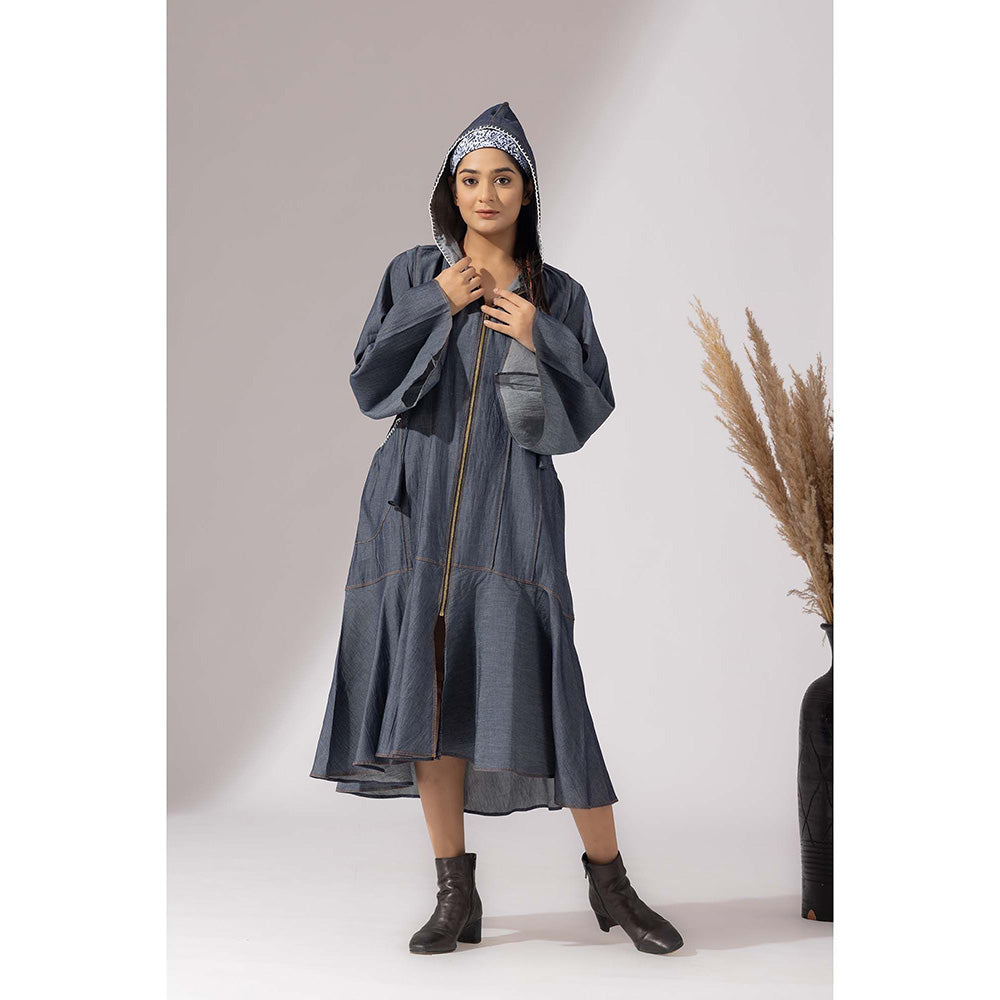 Finethreads by Hina & Nikhat Blue Nomad Grace Dress