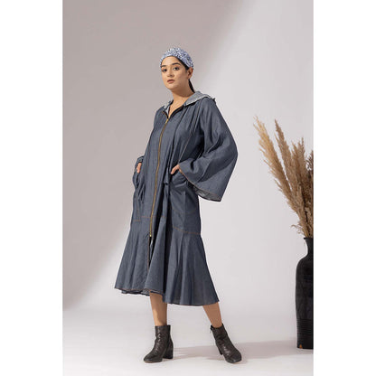 Finethreads by Hina & Nikhat Blue Nomad Grace Dress