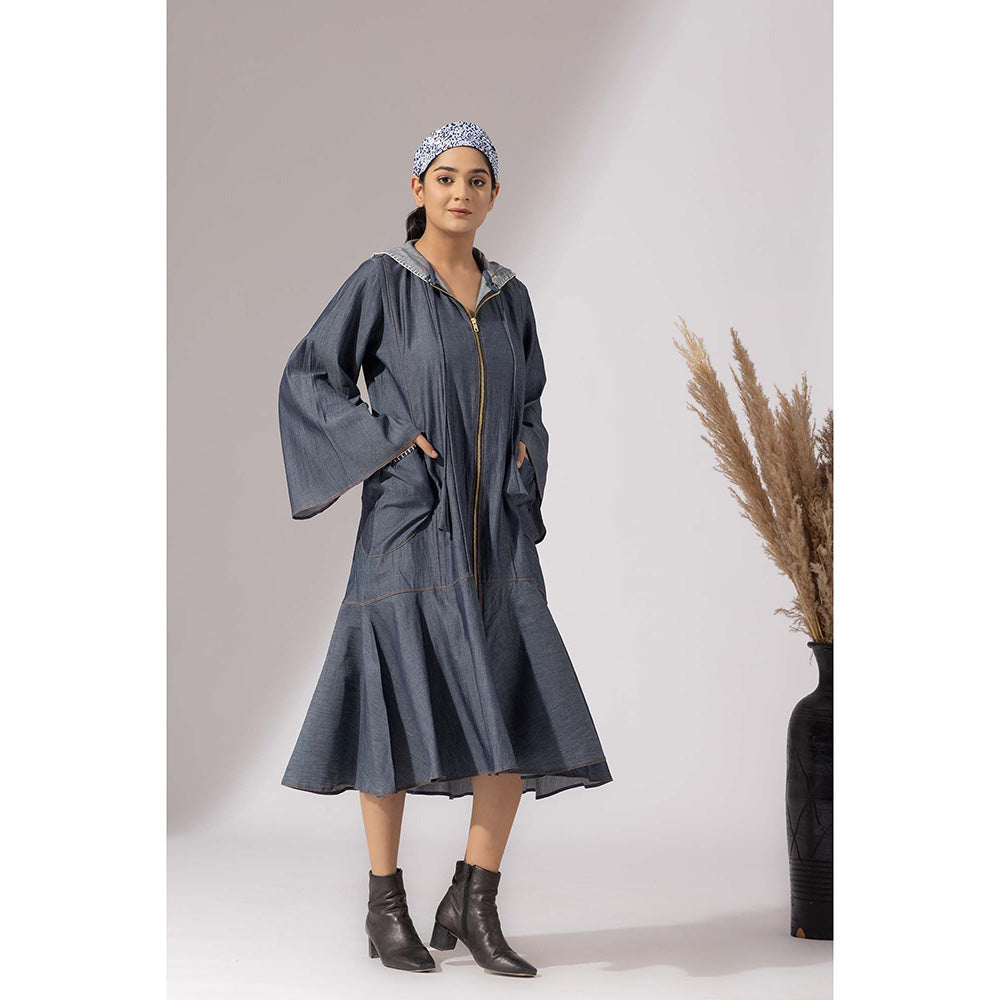 Finethreads by Hina & Nikhat Blue Nomad Grace Dress