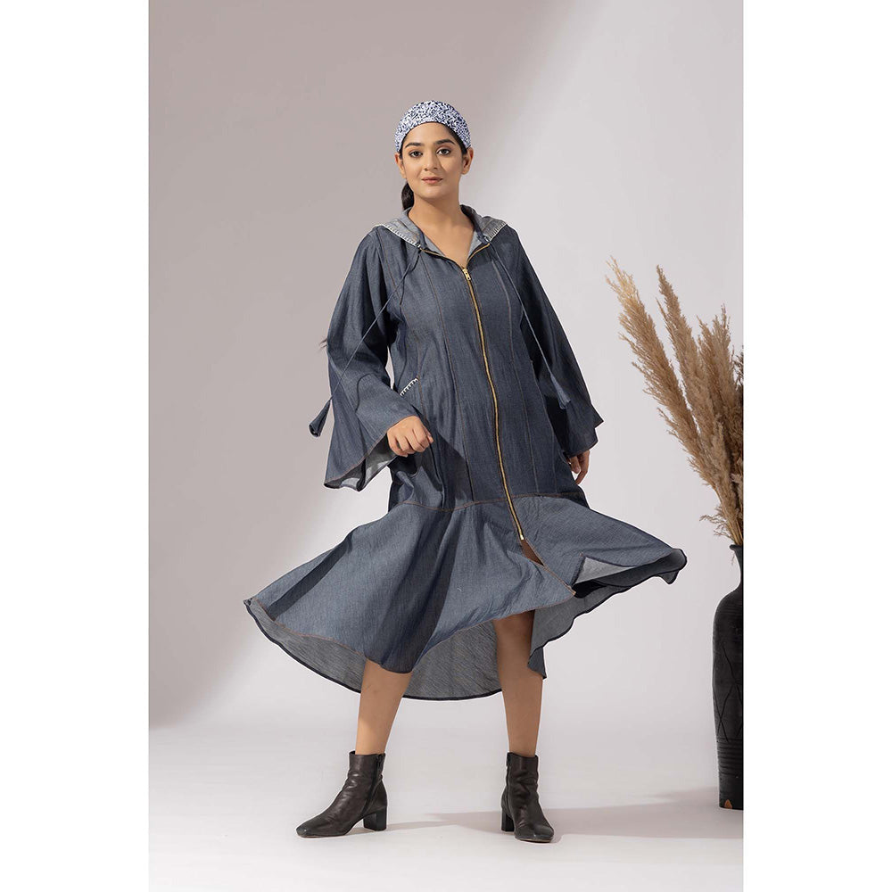 Finethreads by Hina & Nikhat Blue Nomad Grace Dress