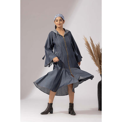 Finethreads by Hina & Nikhat Blue Nomad Grace Dress