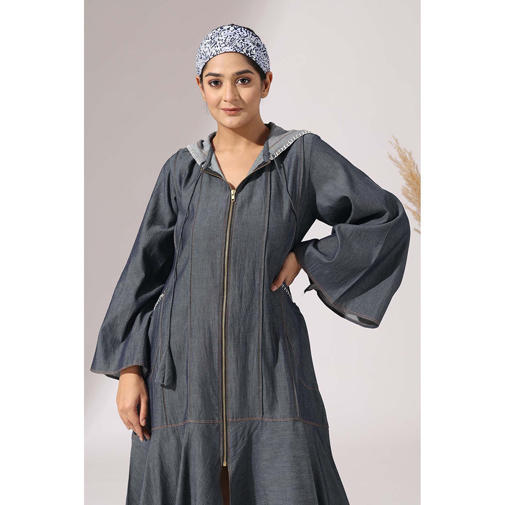 Finethreads by Hina & Nikhat Blue Nomad Grace Dress