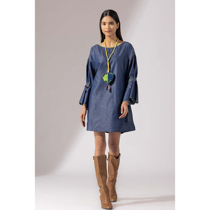 Finethreads by Hina & Nikhat Blue Knot Grace Dress