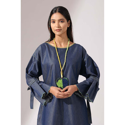 Finethreads by Hina & Nikhat Blue Knot Grace Dress