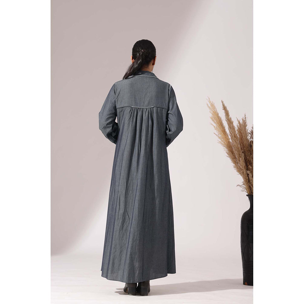 Finethreads by Hina & Nikhat Blue Versa Grace Dress