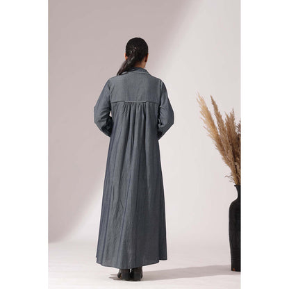 Finethreads by Hina & Nikhat Blue Versa Grace Dress