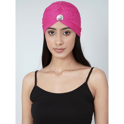 First Resort by Ramola Bachchan Pink Turban