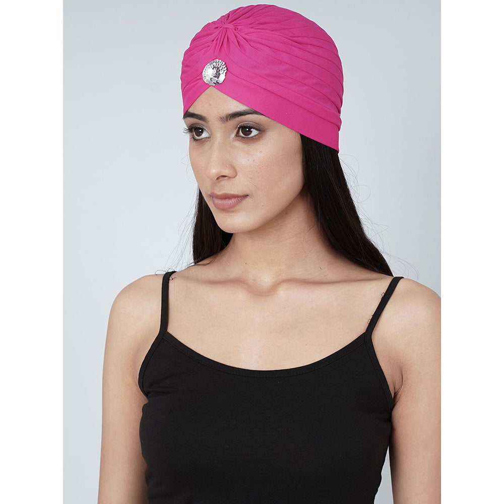 First Resort by Ramola Bachchan Pink Turban