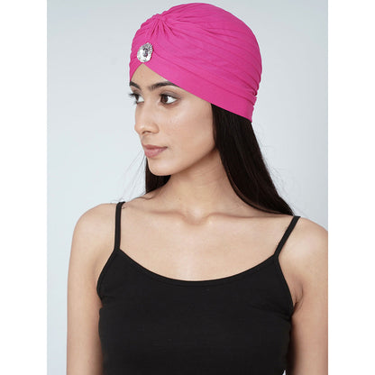 First Resort by Ramola Bachchan Pink Turban