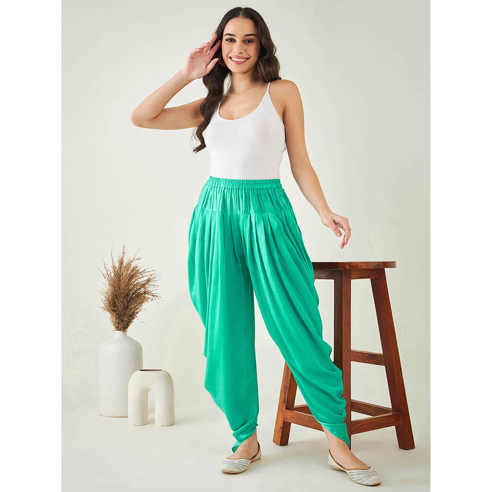 First Resort by Ramola Bachchan Turquoise Dhoti Pant