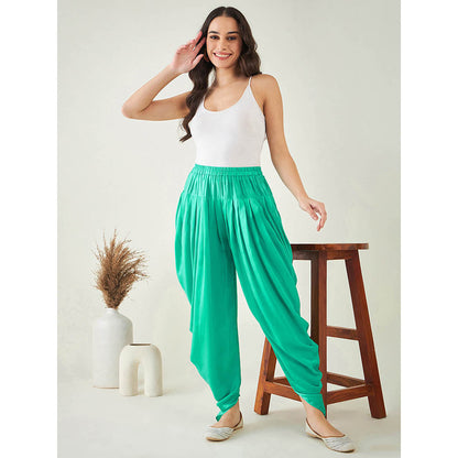 First Resort by Ramola Bachchan Turquoise Dhoti Pant