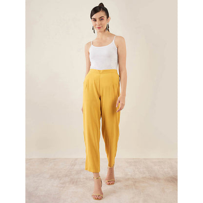 First Resort by Ramola Bachchan Mustard Straight Pant