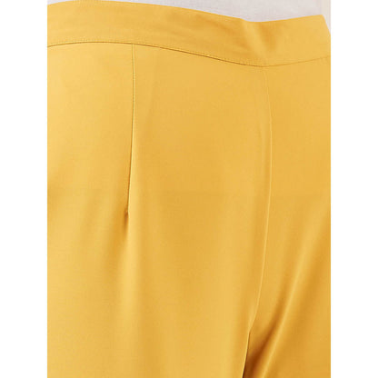 First Resort by Ramola Bachchan Mustard Straight Pant