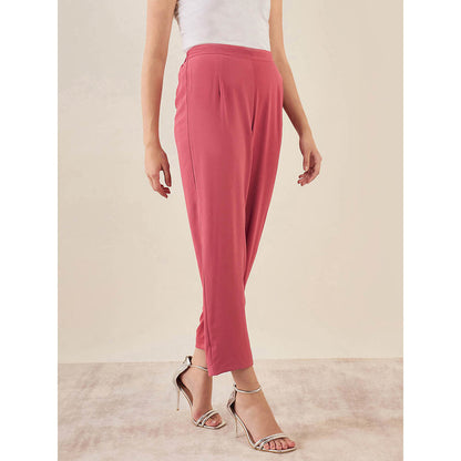 First Resort by Ramola Bachchan Rouge Red Straight Pant