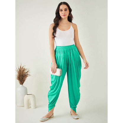 First Resort by Ramola Bachchan Blue Embellished Tunic with Dhoti Pant and Dupatta (Set of 3)