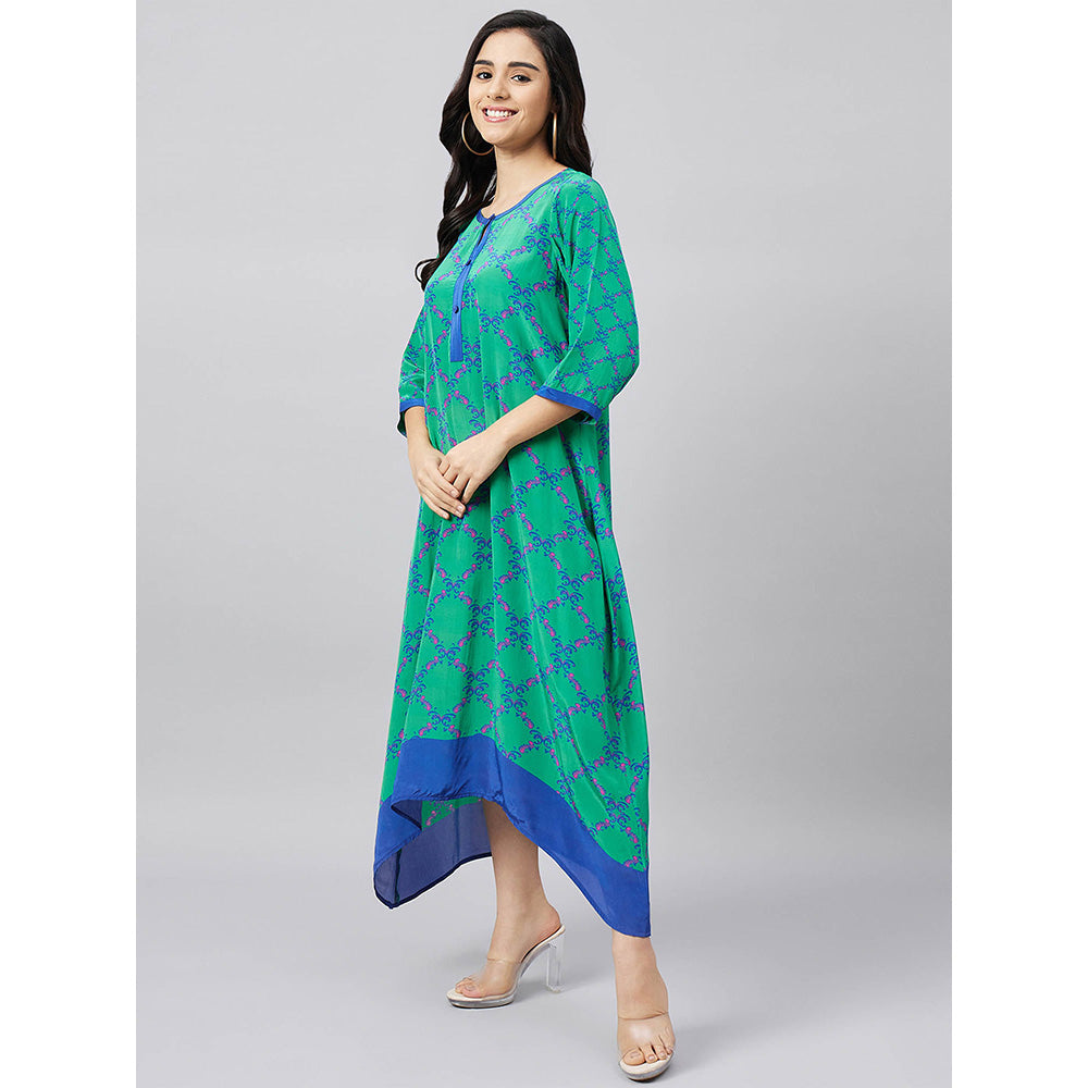 First Resort by Ramola Bachchan Baroque Print Midi Dress