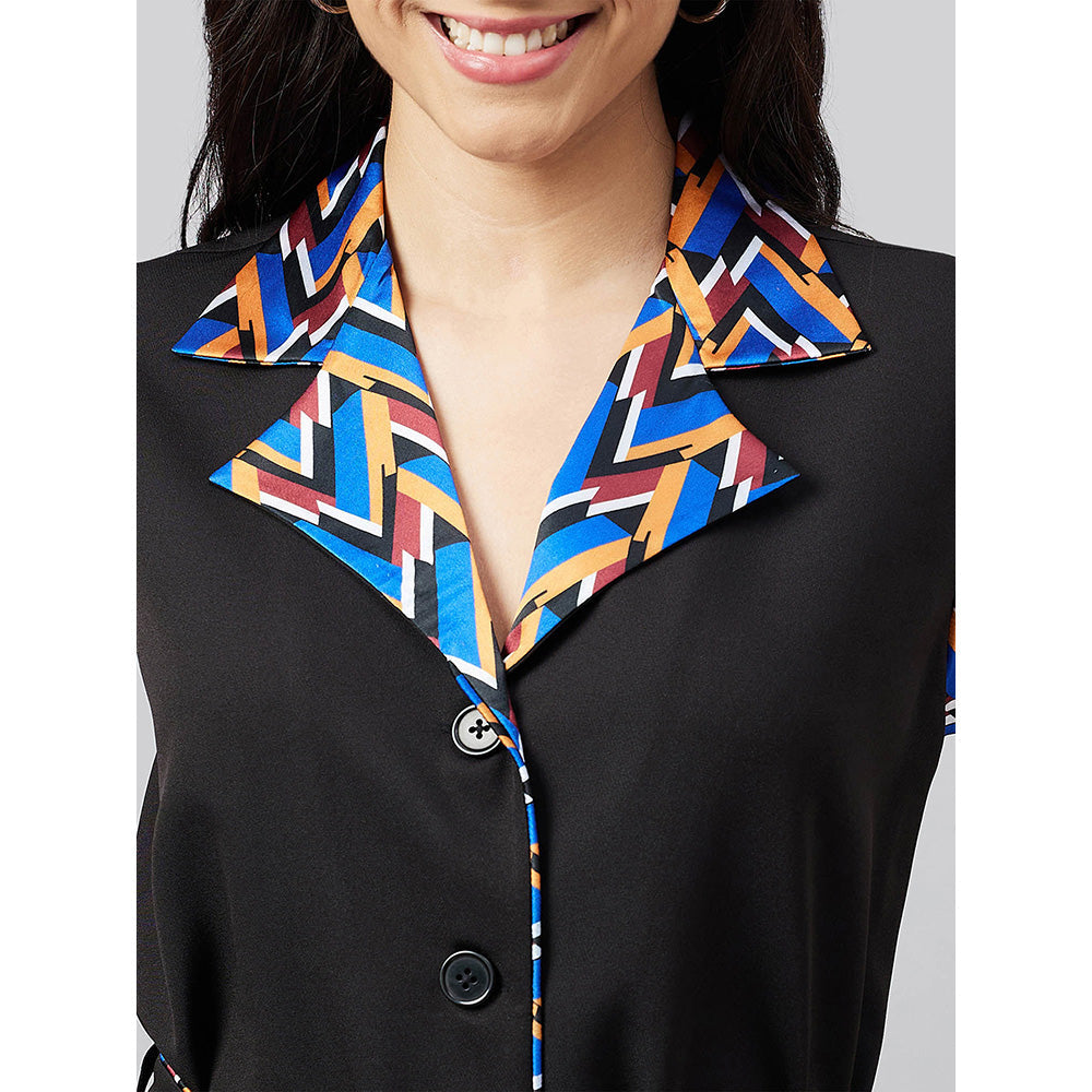 First Resort by Ramola Bachchan Print Shirt Dress with Belt (Set of 2)