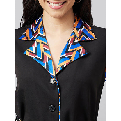 First Resort by Ramola Bachchan Print Shirt Dress with Belt (Set of 2)