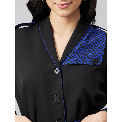First Resort by Ramola Bachchan Print Shirt Dress with Belt (Set of 2)