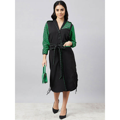 First Resort by Ramola Bachchan Print Shirt Dress with Belt (Set of 2)