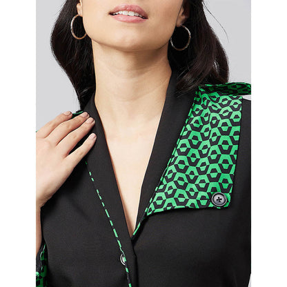 First Resort by Ramola Bachchan Print Shirt Dress with Belt (Set of 2)