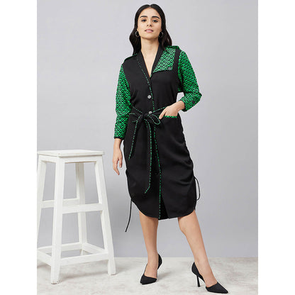 First Resort by Ramola Bachchan Print Shirt Dress with Belt (Set of 2)