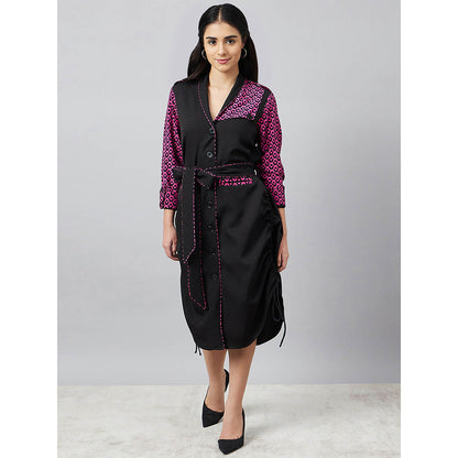 First Resort by Ramola Bachchan Print Shirt Dress with Belt (Set of 2)