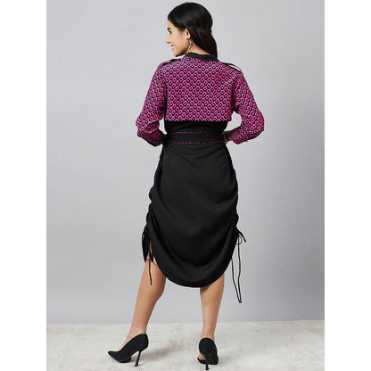 First Resort by Ramola Bachchan Print Shirt Dress with Belt (Set of 2)