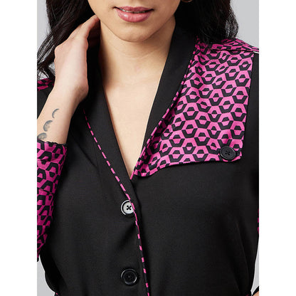 First Resort by Ramola Bachchan Print Shirt Dress with Belt (Set of 2)