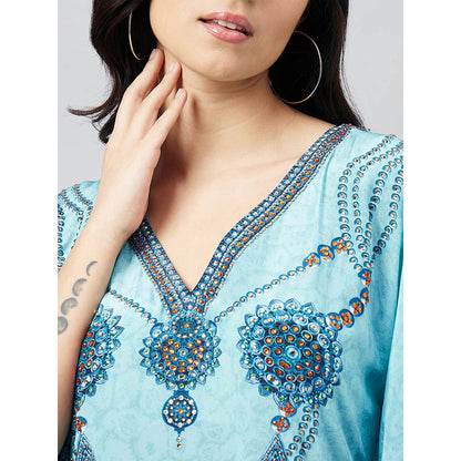 First Resort by Ramola Bachchan Pearl Kaftan Dress