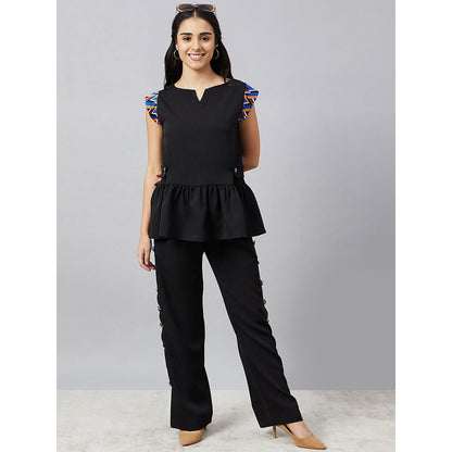 First Resort by Ramola Bachchan Black Co-Ord (Set of 2)
