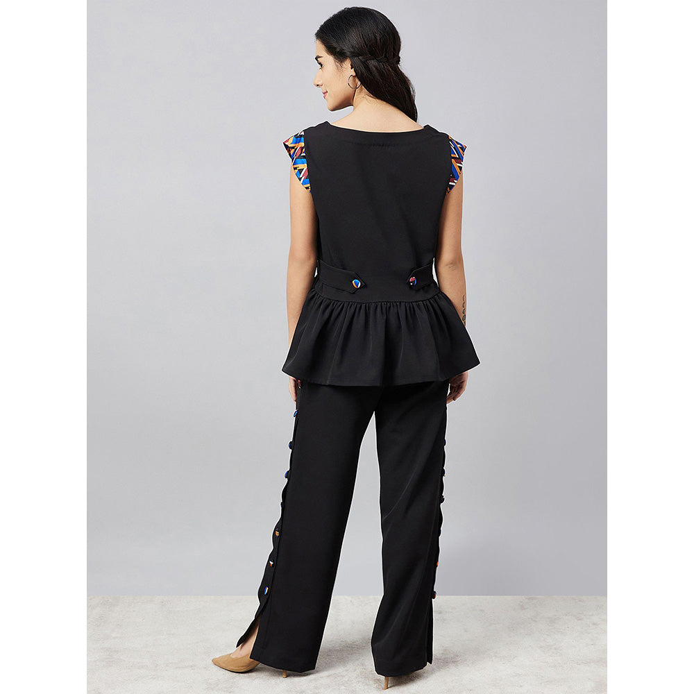 First Resort by Ramola Bachchan Black Co-Ord (Set of 2)