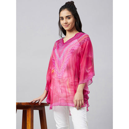 First Resort by Ramola Bachchan Pink Floral Tunic