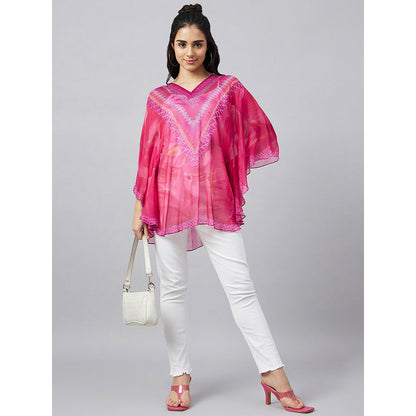 First Resort by Ramola Bachchan Pink Floral Tunic
