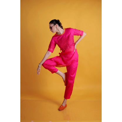 Firki by Sweta Pink Sugar Rush Co-Ord (Set of 2)