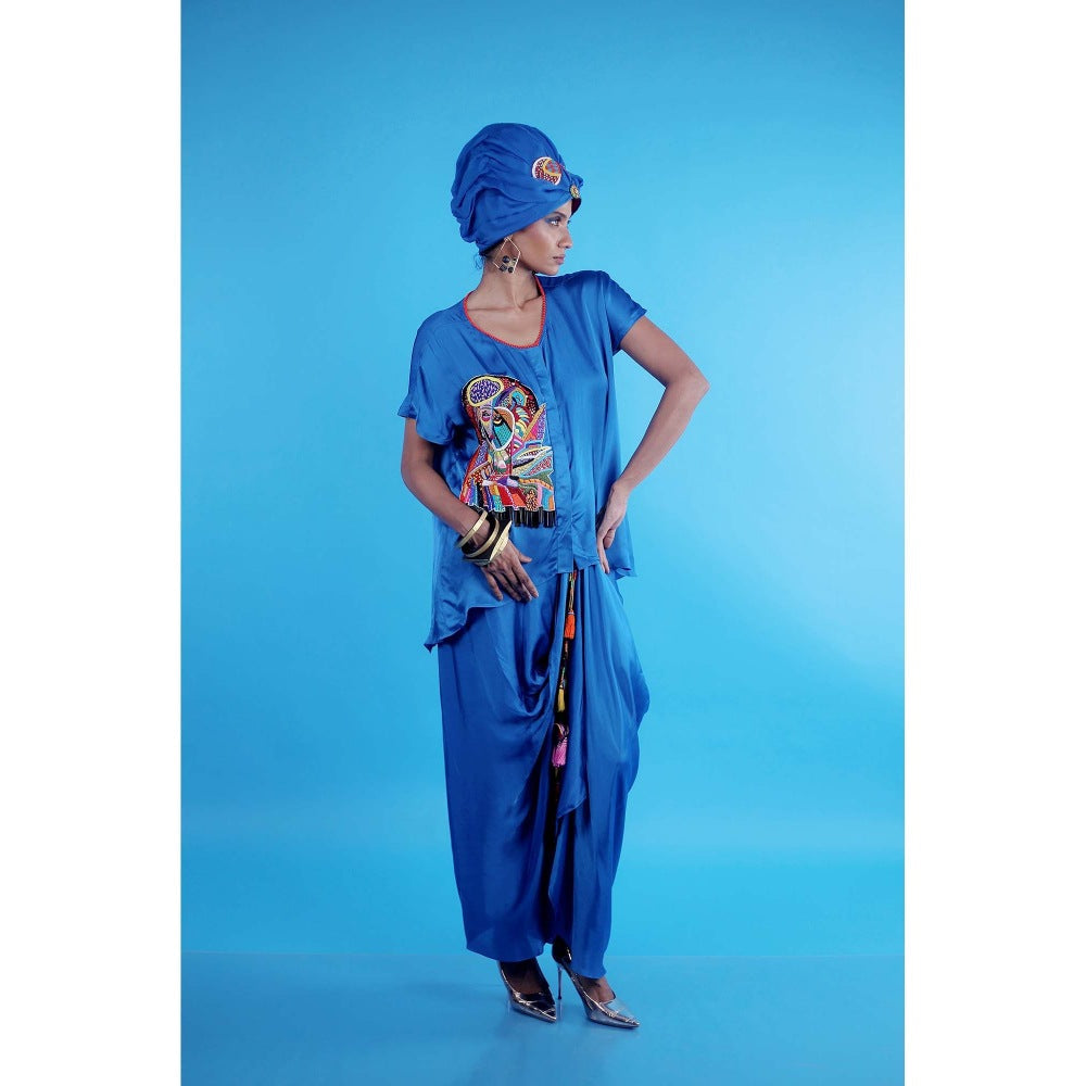 Firki by Sweta Blue Althea Co-Ord (Set of 2)