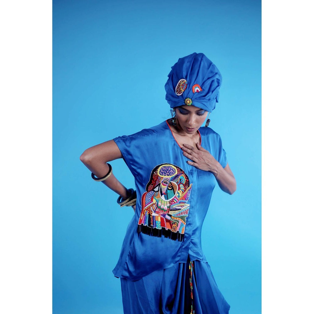 Firki by Sweta Blue Althea Co-Ord (Set of 2)